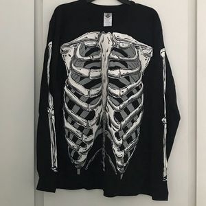 Black skeleton long sleeve